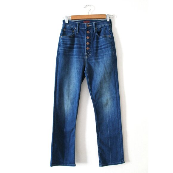 MOTHER The Pixie Rider Ankle Jeans 27” / Size 26 / Taxi! Blue High Rise Denim - Picture 5 of 12